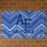 Air Force Falcons Chevron Geometrics Blue Doormat