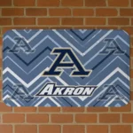 Akron Zips Chevron Geometrics Blue Doormat