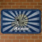 Akron Zips Helmet Centerpiece Blue Doormat