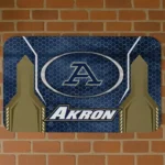 Akron Zips Hexagon Oval Blue Doormat