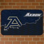 Akron Zips Tribal Detailing Blue Black Doormat