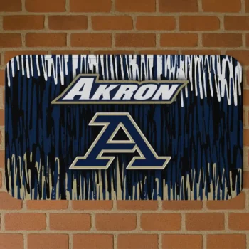 Akron Zips Vertical Flow Blue Doormat