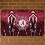Alabama Crimson Tide Graphic Stripes Crimson Doormat