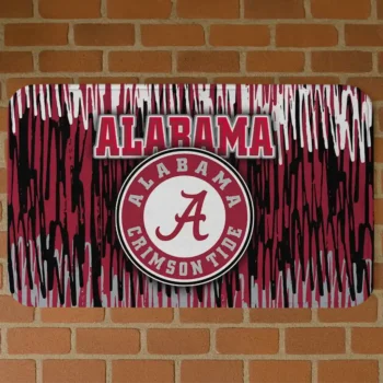 Alabama Crimson Tide Vertical Flow Crimson Doormat