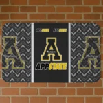 Appalachian State Mountaineers Chevron Stack Black Doormat