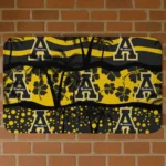 Appalachian State Mountaineers Palm Silhouette Black Doormat
