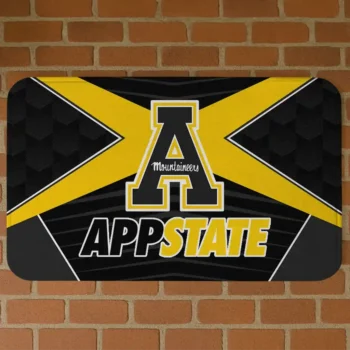 Appalachian State Mountaineers Techno Camo Black Doormat