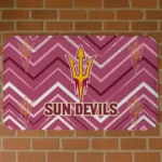 Arizona State Sun Devils Chevron Geometrics Maroon Doormat