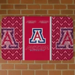 Arizona Wildcats Chevron Stack Red Doormat