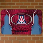 Arizona Wildcats Hexagon Oval Red Doormat
