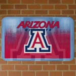 Arizona Wildcats Pixel Blur Red Doormat