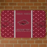 Arkansas Razorbacks Chevron Stack Red Doormat