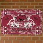 arkansas-razorbacks-helmet-illustration-red-doormat-best-selling.webp