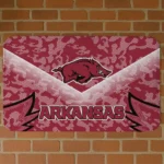 Arkansas Razorbacks Layered Lines Red Doormat