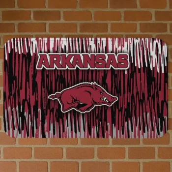 Arkansas Razorbacks Vertical Flow Red Doormat