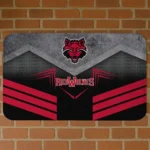 Arkansas State Red Wolves Chevron Points Scarlet Black Doormat