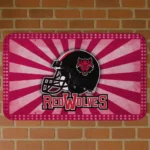 Arkansas State Red Wolves Helmet Centerpiece Scarlet Doormat