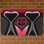 Arkansas State Red Wolves Torso Pattern Doormat