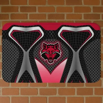 Arkansas State Red Wolves Torso Pattern Doormat