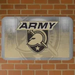 Army Black Knights Pixel Blur Gold Doormat