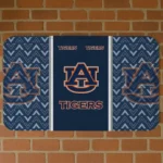 Auburn Tigers Chevron Stack Navy Blue Doormat