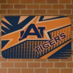 Auburn Tigers Sharp Flash Navy Blue Doormat