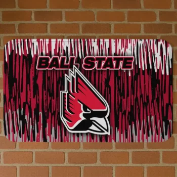 Ball State Cardinals Vertical Flow Red Doormat