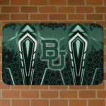 Baylor Bears Graphic Stripes Green Doormat