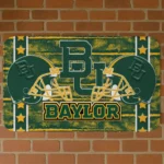 Baylor Bears Helmet Illustration Green Doormat