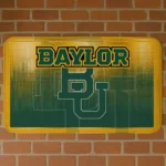 Baylor Bears Pixel Blur Green Doormat