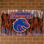 Boise State Broncos Vertical Flow Orange Doormat