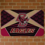 Boston College Eagles Techno Camo Maroon Black Doormat