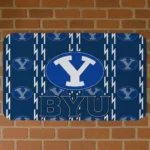 BYU Cougars Bolt Row Blue Doormat