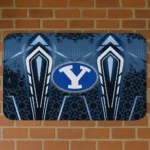 BYU Cougars Graphic Stripes Blue Doormat