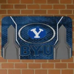 BYU Cougars Hexagon Oval Blue Doormat