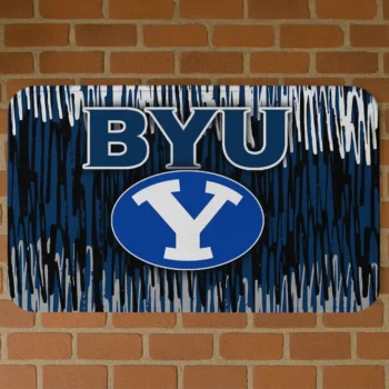 BYU Cougars Vertical Flow Blue Doormat