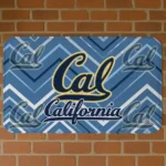 California Golden Bears Chevron Geometrics Blue Doormat