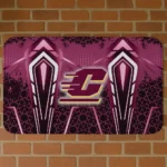 Central Michigan Chippewas Graphic Stripes Maroon Doormat
