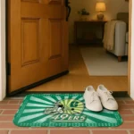 charlotte-49ers-helmet-centerpiece-green-doormat-best-selling.webp