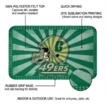 charlotte-49ers-helmet-centerpiece-green-doormat-best-selling.webp