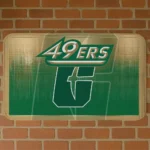 charlotte-49ers-pixel-blur-green-doormat-best-selling.webp