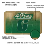 charlotte-49ers-pixel-blur-green-doormat-best-selling.webp