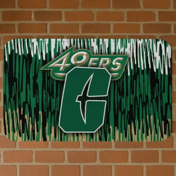 Charlotte 49ers Vertical Flow Green Doormat