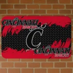 Cincinnati Bearcats Plate Rip Red Doormat