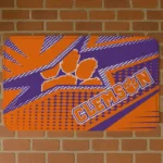 Clemson Tigers Sharp Flash Orange Doormat