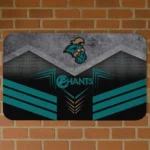 Coastal Carolina Chanticleers Chevron Points Green Black Doormat
