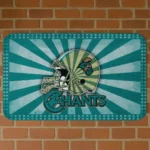 Coastal Carolina Chanticleers Helmet Centerpiece Green Doormat