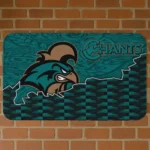 coastal-carolina-chanticleers-tribal-detailing-green-black-doormat-best-selling.webp