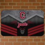Colgate Raiders Chevron Points Maroon Black Doormat