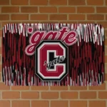 Colgate Raiders Vertical Flow Maroon Doormat